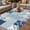 Blue, variant on Boho Spring Floral Outdoor Rug for Patio/Deck/Porch, Non-Slip Large Area Rug 4 x 6 Ft, Vintage Flowers Patchwork Plaid Pink Indoor Outdoor Rugs Washable Area Rugs, Camping Rug Carpet Runner