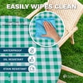thumbnail image 3 of Sorfey Round Table Cover Fitted Picnic Tablecloth with Umbrella Hole, Black 30", 3 of 9
