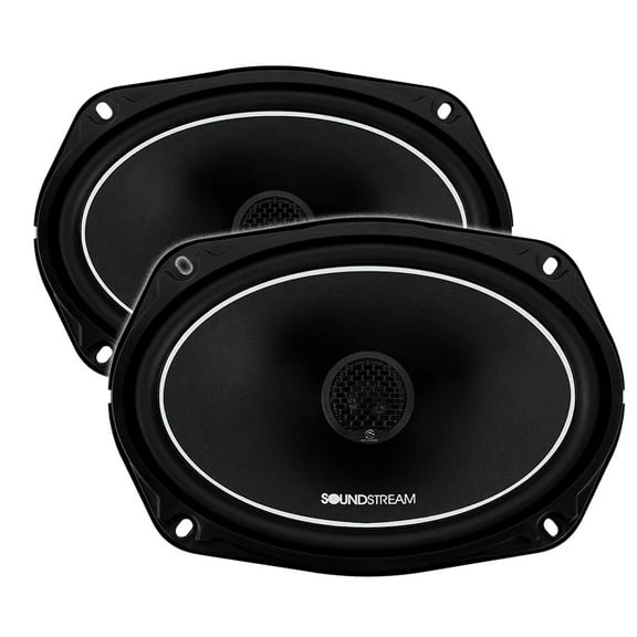 Soundstream RS.69 6x9" Coaxial Car Speakers – Reserve Series, 320W Peak, Mica Cone, Soft Dome Tweeter, 4Ω (Pair)