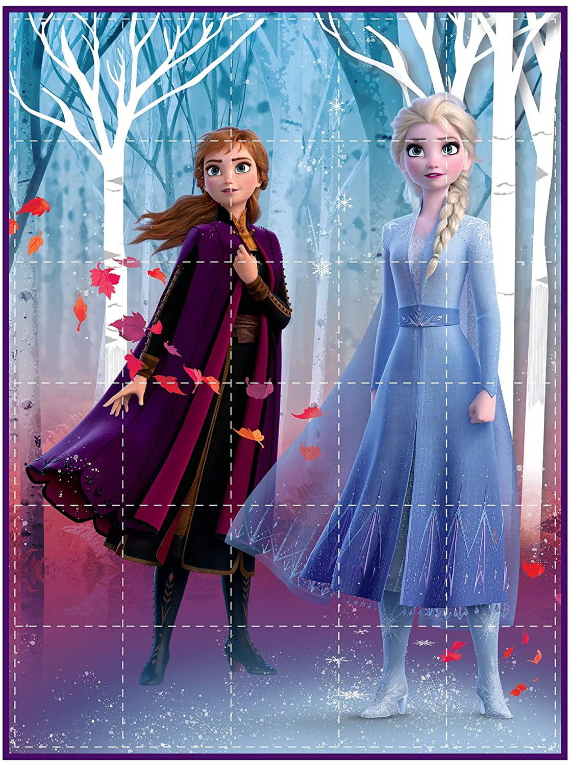 Disney Frozen II Anna & Elsa Supersoft Fleece Throw Blanket 100cm x 150cm NEW 