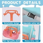 G TALECO GEAR 3-in-1 Toddler Swing Sets for Backyard, Comfy Baby Swing Outdoor Indoor, Kids Swing with Metal Stand, Pink