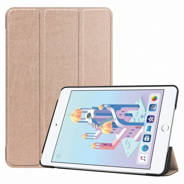 Ipad Mini 5 2019 Case Dteck Smart Cover Trifold Stand Hard Back Cover For Ipad Mini 5th Gen 2019 Ipad Mini 4 Rosegold Walmart Com Walmart Com