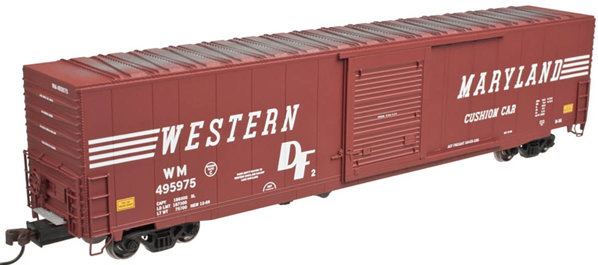 Atlas HO Scale 60' ACF Single Door Auto Box Car Western Maryland/WM