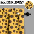 thumbnail image 5 of Country Floral Print Curtains 24" Short - 3 Panel Vintage Set with Bohemian Blooms, Farmhouse Rod Pocket Window Treatment, 5 of 6