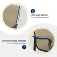 thumbnail image 5 of UDPATIO Patio Bar Stools Chair of 2, Outdoor Bar Height Set, All Weather High Back and Armrest Rocking Stools & Bar Chairs for Backyard, Lawn Garden, Balcony and Pool, 5 of 8