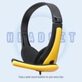 thumbnail image 4 of Auricures con cable Cable de sonido de 3,m Estéreo ligero Cable de 1, Música Auricures sobre oreja para portátiles Tabletas Teléfonos Amarillo, 4 of 8