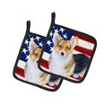 thumbnail image 1 of ""Caroline'S Treasures Pembroke Corgi Patriótico Portamacetas Decorado 7.5H X 7.5W Bandera Estadounidense"", 1 of 1