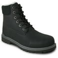 thumbnail image 1 of kozi Men Comfortable Winter Boot TIME Fur Lined Lace Up Black, 1 of 7