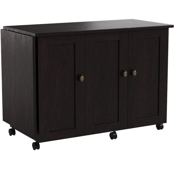 Sauder Select Sewing Craft Cart, Cinnamon Cherry finish