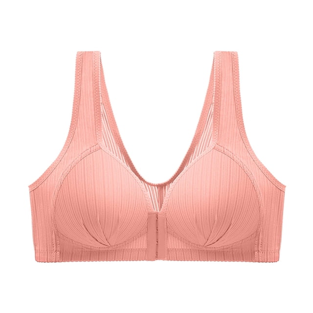 Yuyuzo Bras for Older Women Front Closure Full Coverage Comfortable Bra No Underwire Plus Size Bras