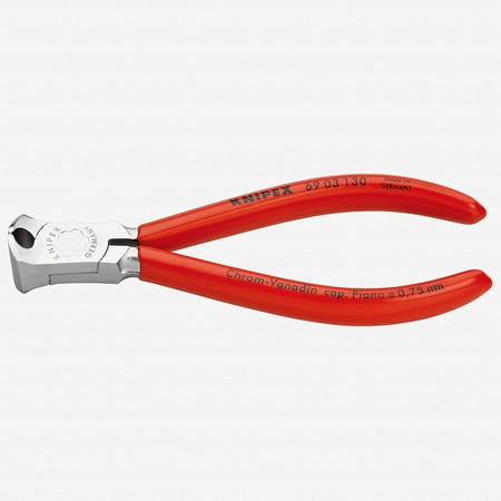 

Knipex End Cutting Pliers 5-1/8in.L. Red 69 03 130