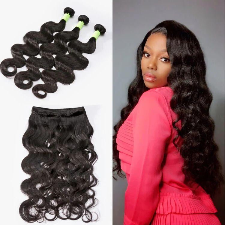 LUVME 3pcs Body Wave / Water Wave / Deep Wave / Loose Wave / Straight 100% Virgin Human Hair Bundles