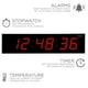 thumbnail image 4 of Reloj LED Ivation Huge de 122 cm con cronómetro y alarmas, color rojo, 4 of 7