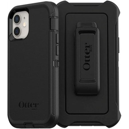OtterBox Defender Screenless Series Case & Holster for iPhone 12 Mini, Black