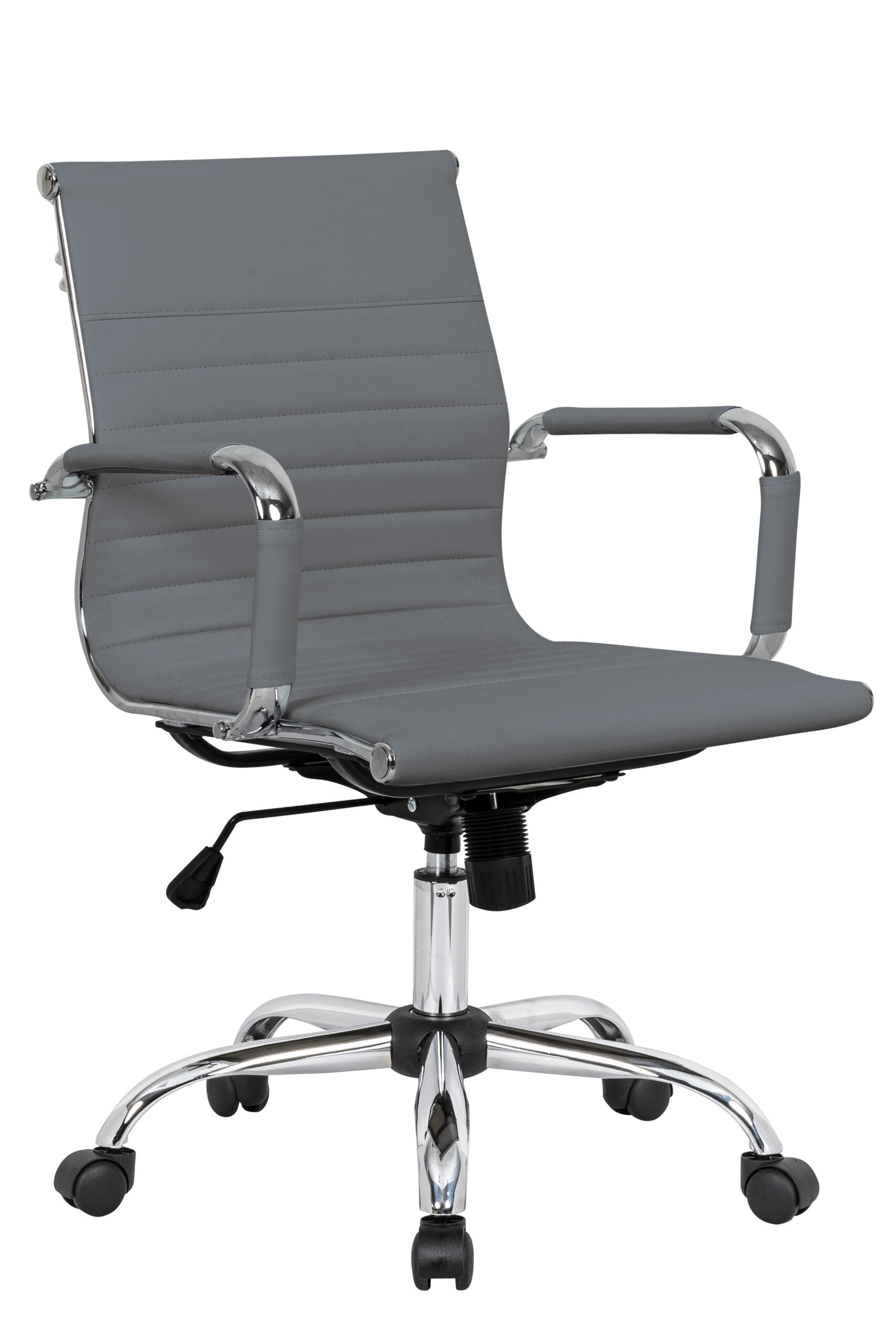 LUXY Leather Seat Office Chrome Frame Conference Meeting Chair 12 Available 
