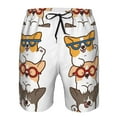 thumbnail image 3 of Pofeuu Corgi Dog2 Prin Men's Swim Trunks Quick Dry Bathing Suit Swimming Board Shorts Mesh Lining Beach Swimwear-3X-Large, 3 of 6