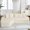 Ivory + Chenille + Primary Living Space + Soft + Pillow Back + Memory Foam + Flannelette + 3 Seat, variant on Compression Sectional Couch with Comfy Chaise,Irregular L-shaped compression sofa with deep seat, Minimalist Modular Couches Sleeper for Living Room Bedroom Apartment Lounge-WHITE