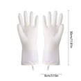 thumbnail image 2 of Plush Lined Dishwashing Gloves Thermal Rubber Cleaning Gloves 2-Pair - Cold Proof Waterproof Household Cleaning(White), 2 of 4