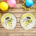 thumbnail image 5 of 10Pcs 12Inch Latex Balloons Printed Transparent Crown Balloon For Birthday(Gold happy Birthday), 5 of 7