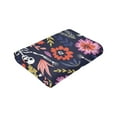 thumbnail image 6 of Kll Fleece Blanket Plush Throw Blanket Dancing Skeletons Floral Garden,Soft Fuzzy Cozy Flannel Blanket For Couch Sofa Bed.(40"X30"), 6 of 9
