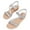 Silver, variant on Agkizg Summer Women Sandals Low Heel Slide Sandals Casual Slippers Open Toe Beach Sandals Comfortable Shoes Sky Blue, Size 4.5