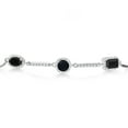 thumbnail image 2 of Gem Stone King 1.44 Ct Oval Black Onyx 925 Sterling Silver Bracelet for Women, 2 of 3