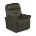 thumbnail image 5 of Ottawa Mushroom Light Brown Faux Leather Power Lift Chair with Heat and Massage, 5 of 16