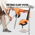 thumbnail image 4 of Miter Saw Stand with Tabletop and Wheels 330lbs Load Capacity Adjustable, 4 of 9