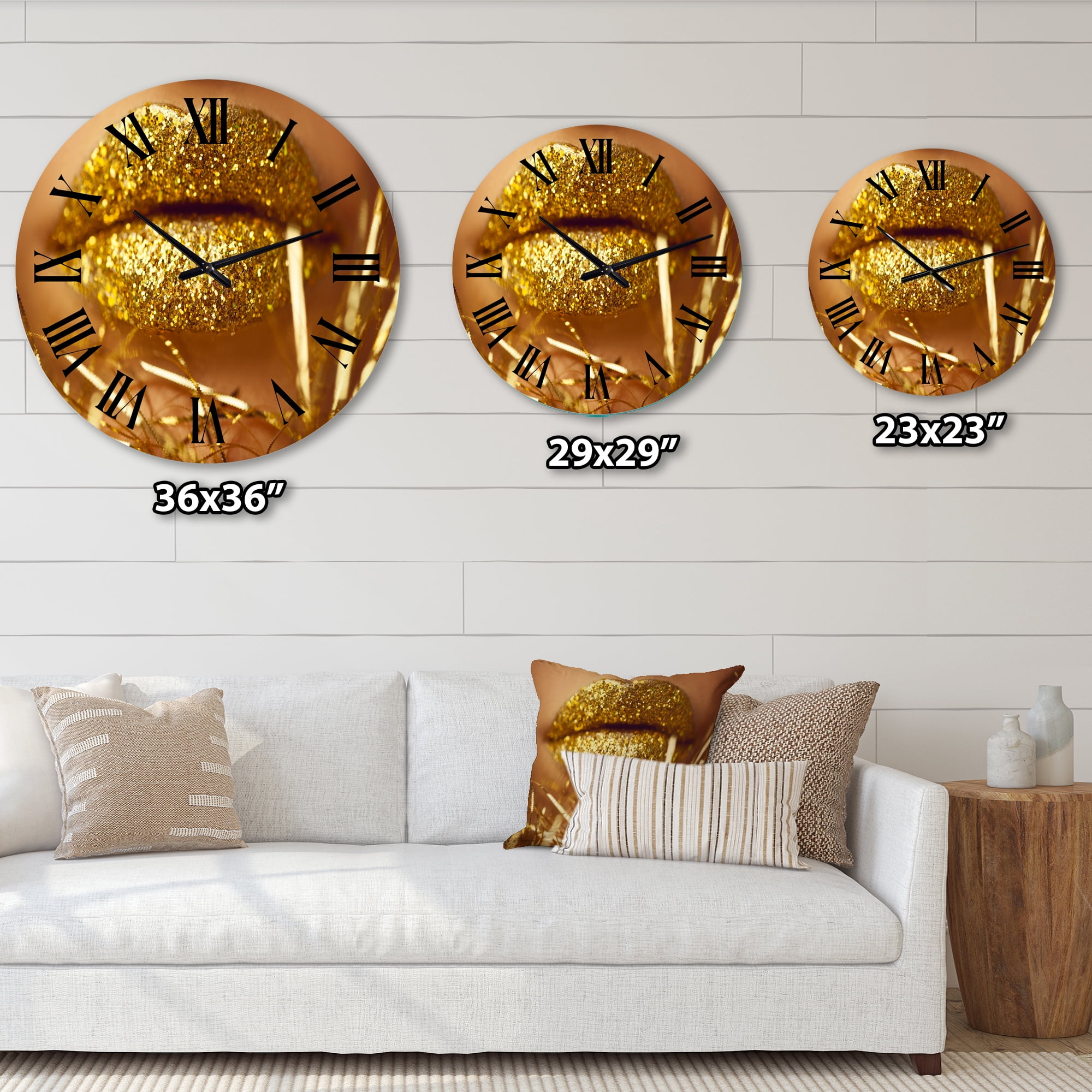 Designart 1 in Modern,Contemporary Wall Clock