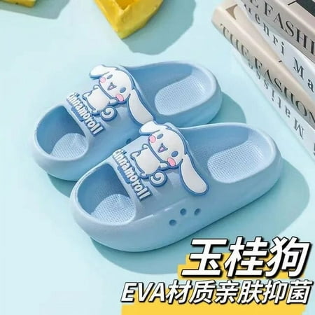 

GQ Sanrio kuromi HelloKitty Cinnamon Children‘s soft slippers Home Bathroom Summer kids Girls‘ shoes sandals
