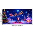 thumbnail image 3 of WMQPNNS Décoration de Noël Couverture de Porte de Garage Bannière Design Réactif avec 2 Modes d'Éclairage pour Festif Extérieur Fluorescent Phosphorescent avec Dessin Animé Père Noël Fête Décoration de Noël, 3 of 7