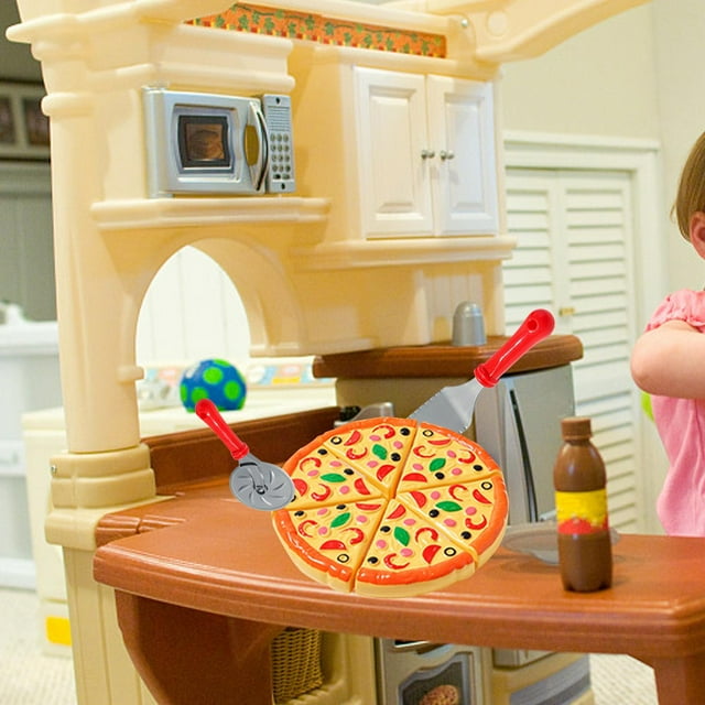 Kids Pizza Toy Set Kitchen Toys Practical Play House Toy Role Play Simulated for