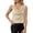 1Light yellow130, variant on XAOFW Women's Tank Tops Carnival Sparkly Sequins Sleeveless V Neck Elegant Vest Outdoor Activities Stylish Cozy Tops
