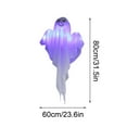 thumbnail image 3 of Halloween Hanging Light up Ghost with Spooky Purple LED Light, 31.5" Blue Ghosts, Halloween Hanging Decoration for Front Yard Patio Lawn Garden Party Decor Indoor Outdoor (2PC), 3 of 7