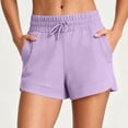 thumbnail image 2 of Running Shorts for Women Ihhxva High Waisted Elastic Waist Stretch Yoga Solid Color Adjustable Gym with Pockets Athletic Workout S-3XL, 2 of 9