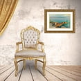 thumbnail image 3 of Menci Clement Crnčić 24x19 Gold Ornate Framed and Double Matted Museum Art Print Titled - Children on the Beach, 3 of 4