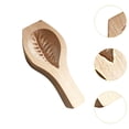 thumbnail image 6 of deevoka Mamoul Cookies Molding Cookie Press Wooden Carved Pastry Stamp Mooncake Stamp Biscuit Cake Hand Press for Mid Autumn Festival Large Leaves, 6 of 9