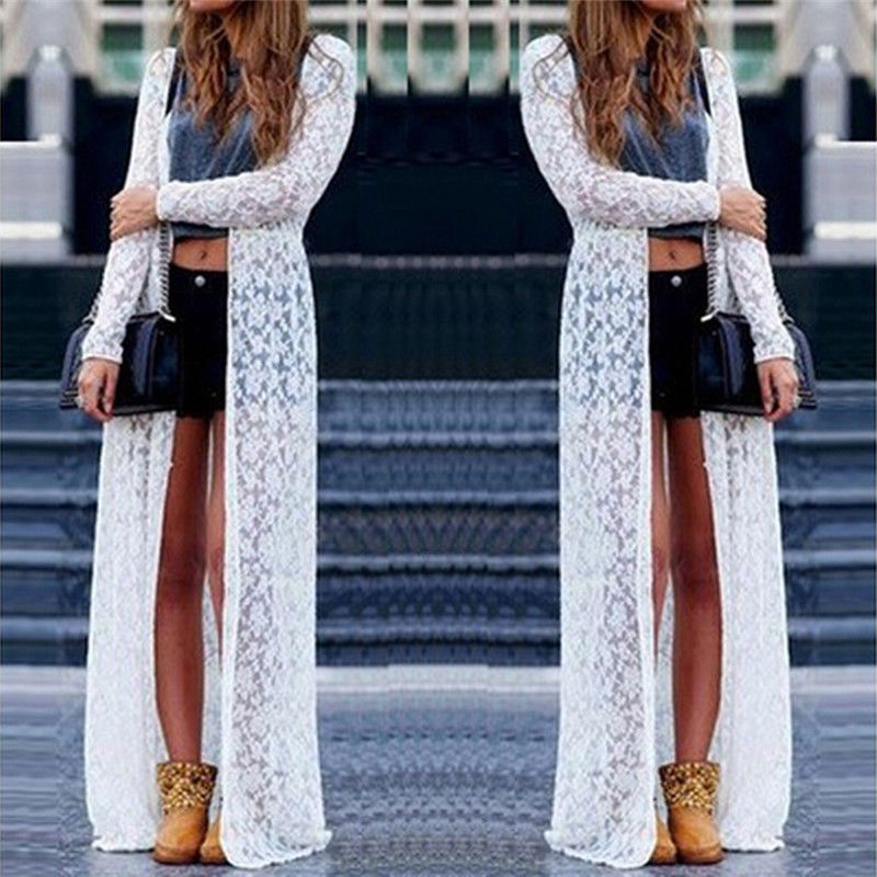 Ametoys - Women Floral Lace Kimono Semi 