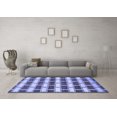 thumbnail image 3 of Ahgly Company Machine Washable Indoor Rectangle Abstract Blue Contemporary Area Rugs, 8' x 10', 3 of 4