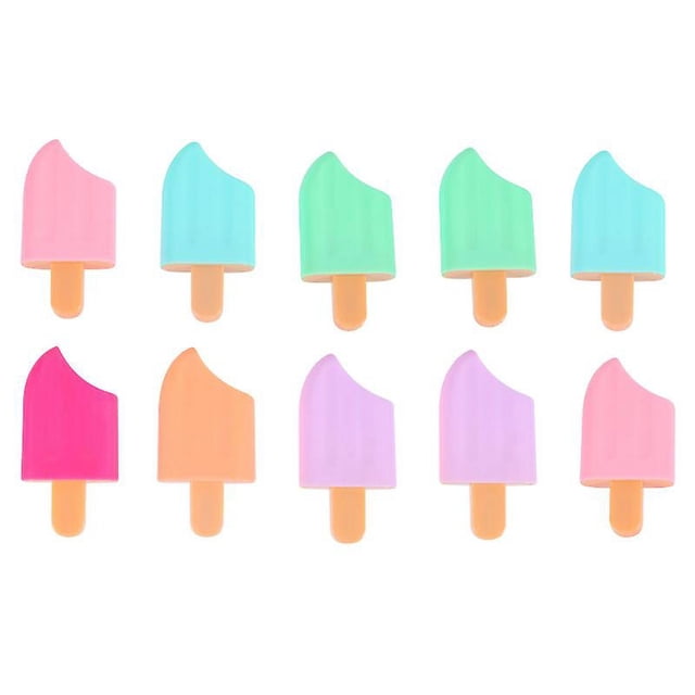 10 bolígrafos de colores.