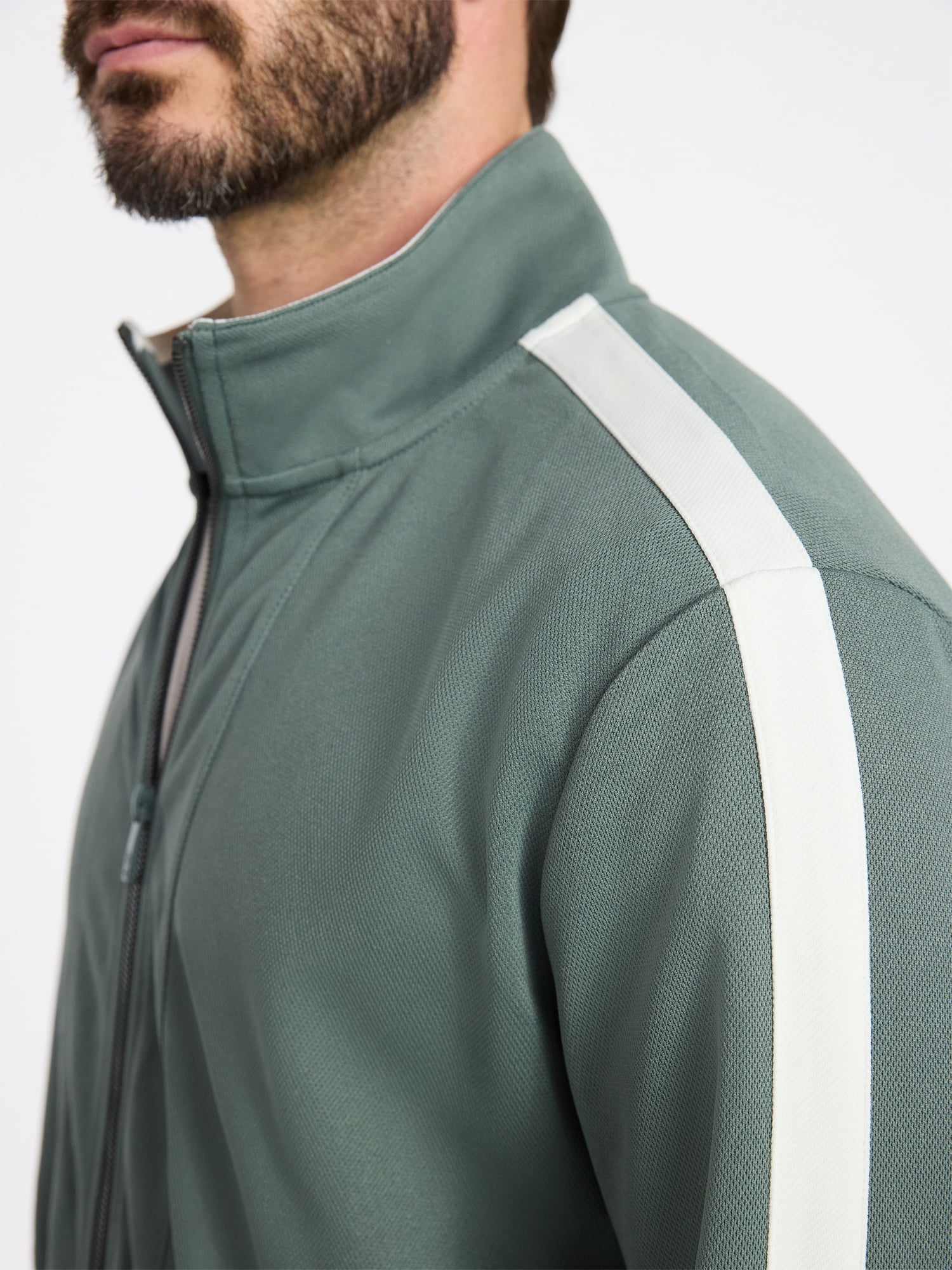 Athletic Works Men's and Big Men's Tricot Track Jacket, Sizes S-3XLT