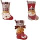 thumbnail image 1 of Bolsa de dulces a cuadros con medias navideñas, 1 of 4