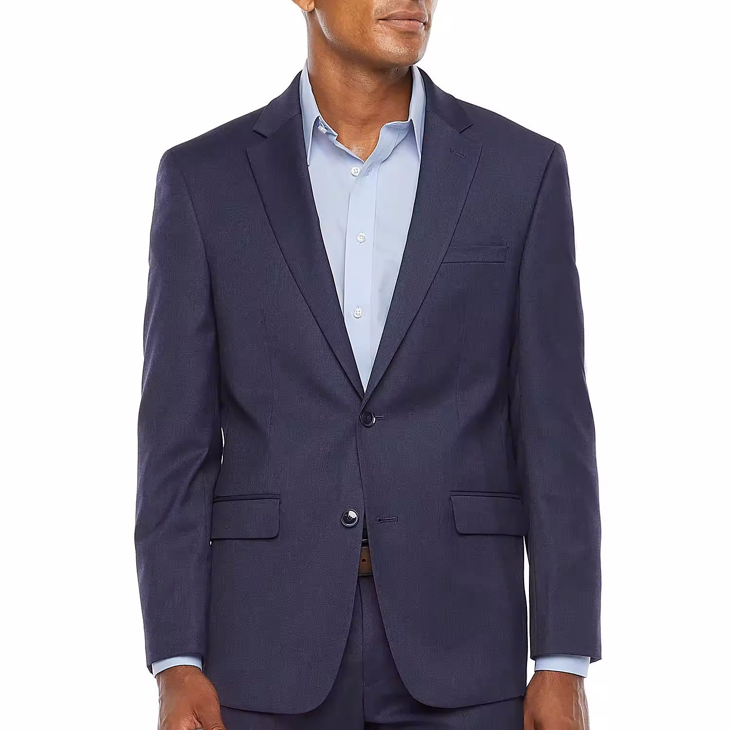 Van Heusen Cool Flex Men's Stretch Fabric Slim Fit Suit Jacket 46 Regular Navy