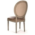 thumbnail image 2 of Zentique 40" Brown Contemporary Round Back Medallion Side Chair, 2 of 3
