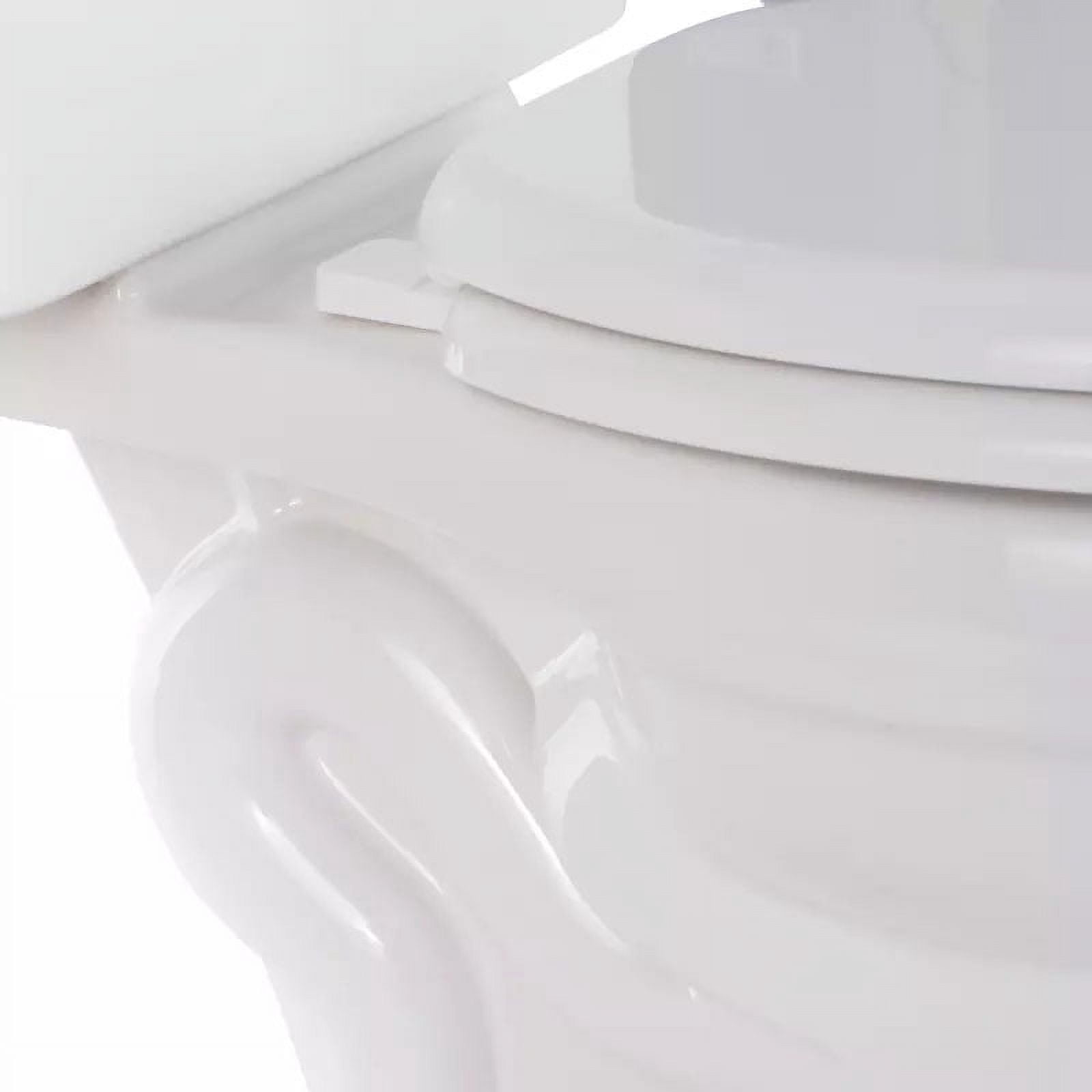 Miseno MNOS2000BWH Universal Slow Close Elongated Toilet Seat & Lid