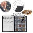 thumbnail image 4 of 120 Pockets Coinn Collection Album - 30x30mm/1.2x1.2inch Coinn Holder Book Coinn Storage Album Money Penny Pocket for Collectors Green, 4 of 5