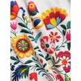 thumbnail image 6 of Mexican Color Floral Fiesta Letter Print T-shirt, Casual Short Sleeve Crew Neck Top Women's Clothing, 6 of 18