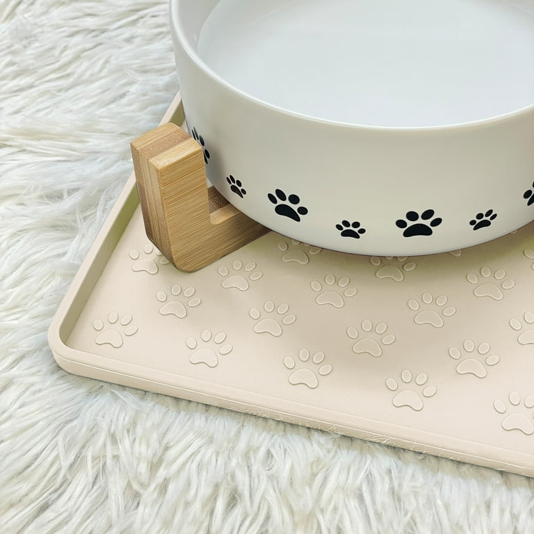 Ptlom Pet Placemat for Dog and Cat, Mat for Prevent Food and Water