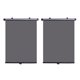 thumbnail image 1 of ColoMX Ventana del lado de la ventana del coche de 2 piezas Cortinas de ventanal retráctiles retráctiles de protección solar UV, 1 of 7