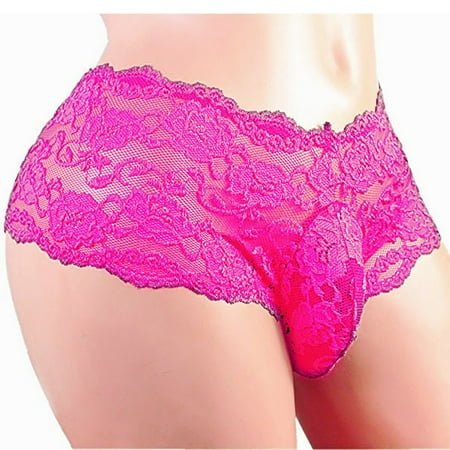 MuZeFu Thongs for Women Plus Size Women s Solid Lace Plus Size High Waist Leak Proof Crotch Shorts Underwear Panties